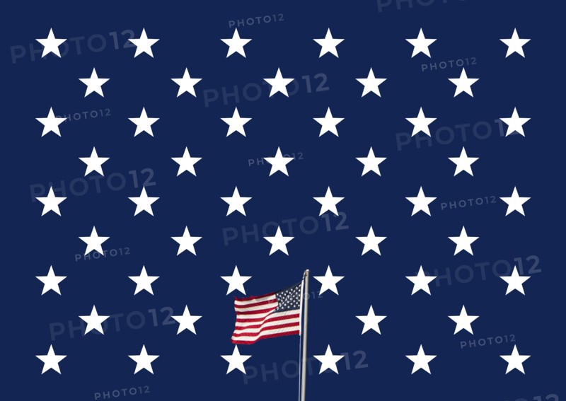 American flag waving