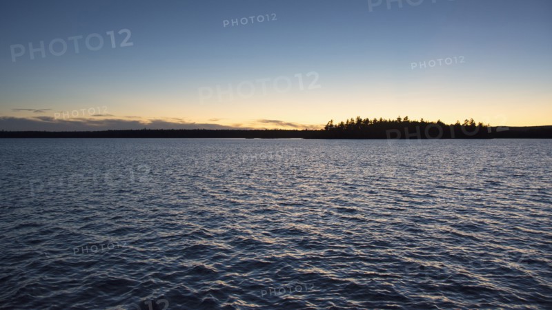 Cathance Lake at sunset