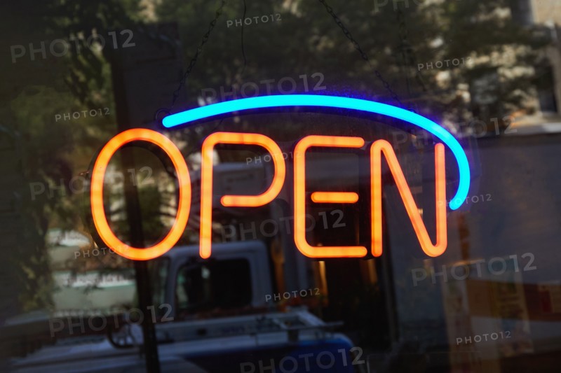 Neon open sign