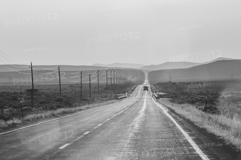 Empty highway near Sun Valley