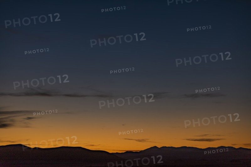 Dusk over foothills near Sun Valley