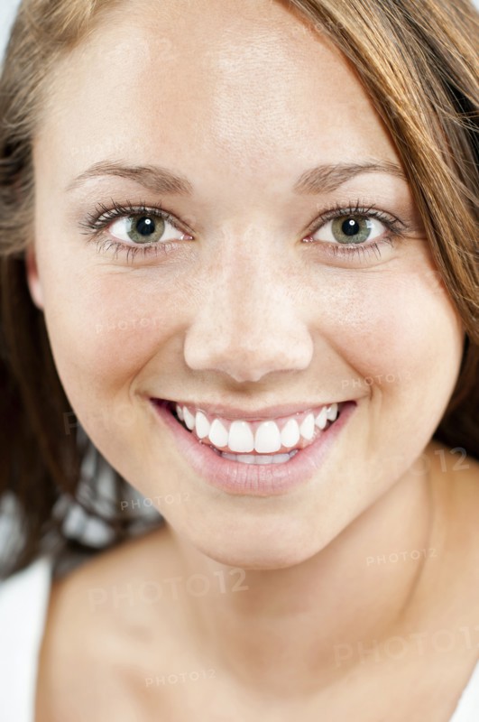 Caucasian woman smiling