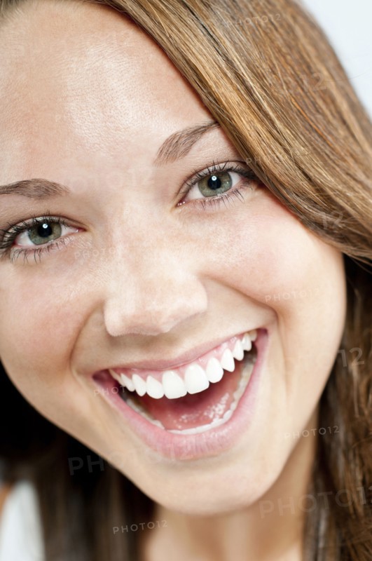 Caucasian woman smiling