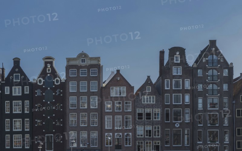Row of apartment buildings