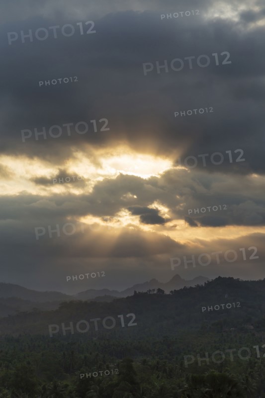 Cloudy sky over remote landscape