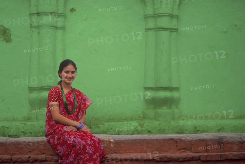 Asian woman wearing traditional clothing
