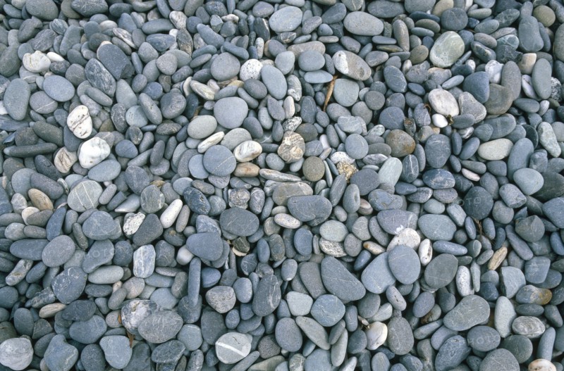 Close up of smooth pebbles