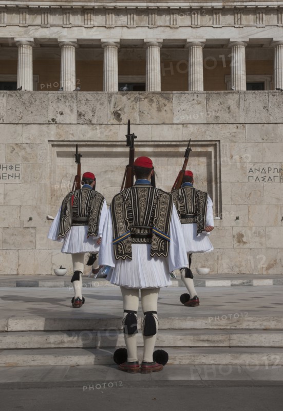 Soldiers guarding Parliament building