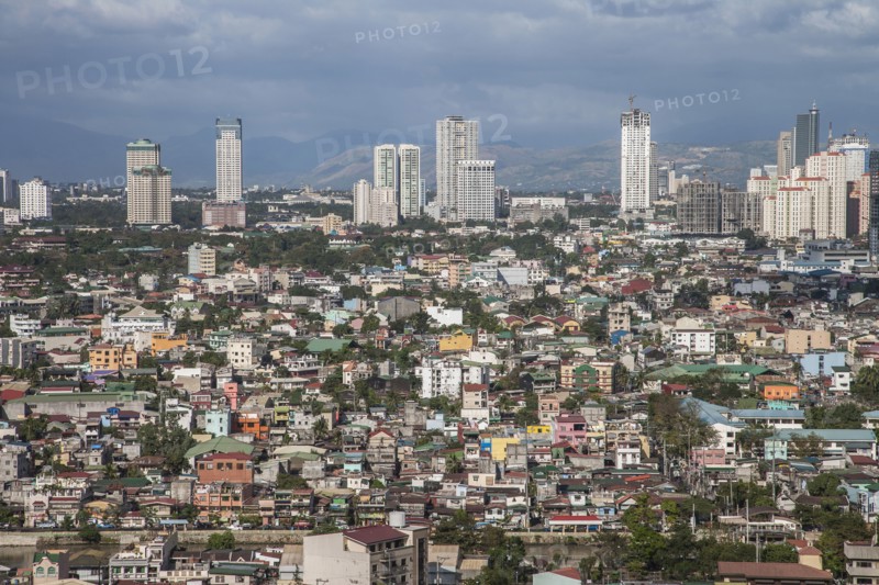 Aerial view of Manila cityscape