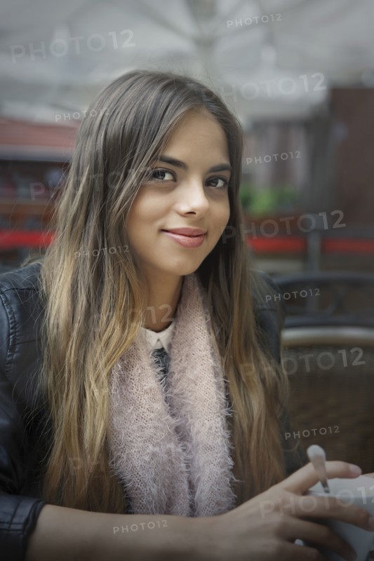 Caucasian woman smiling