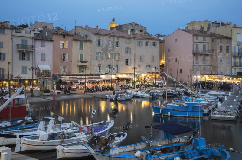 Boats docked in St Tropez marina
