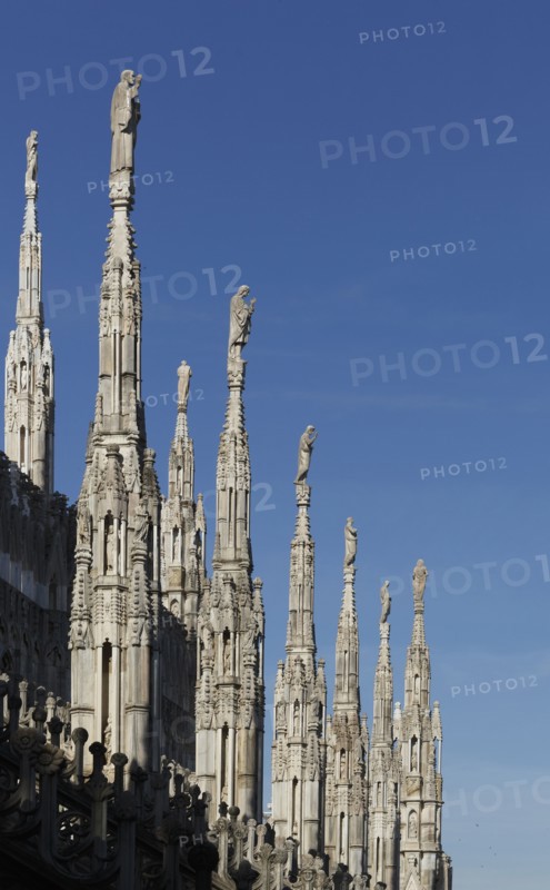 Low angle view of church spires