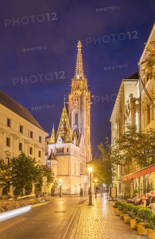 Mathias Church at night