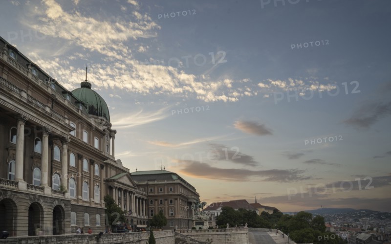 Buda Castle in cityscape