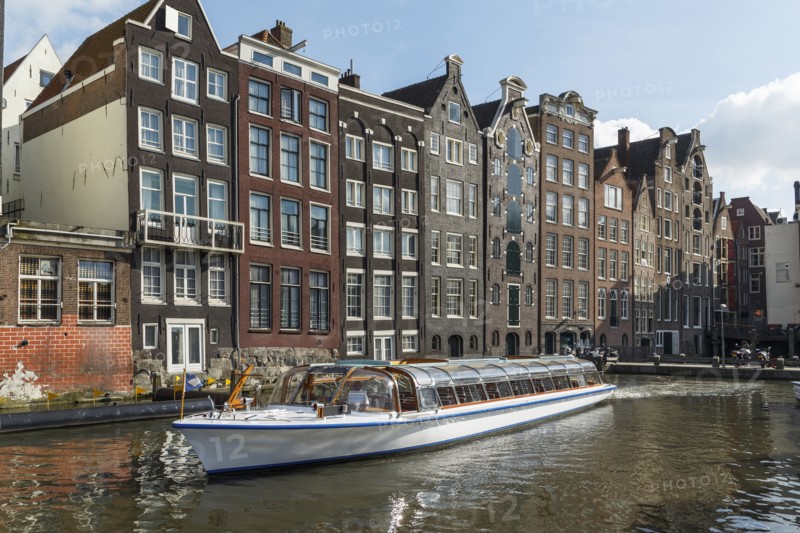 Boat on urban canal