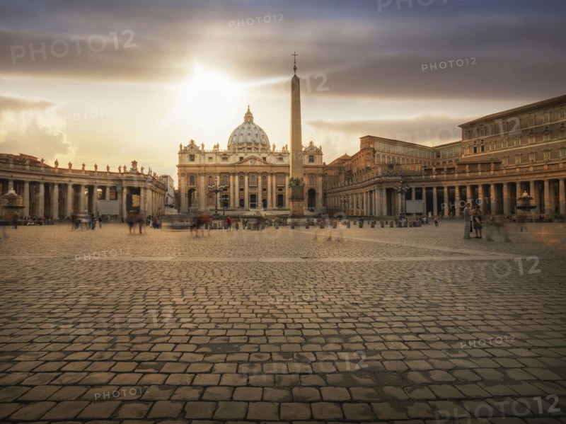 Ornate buildings and Saint Peters Square
