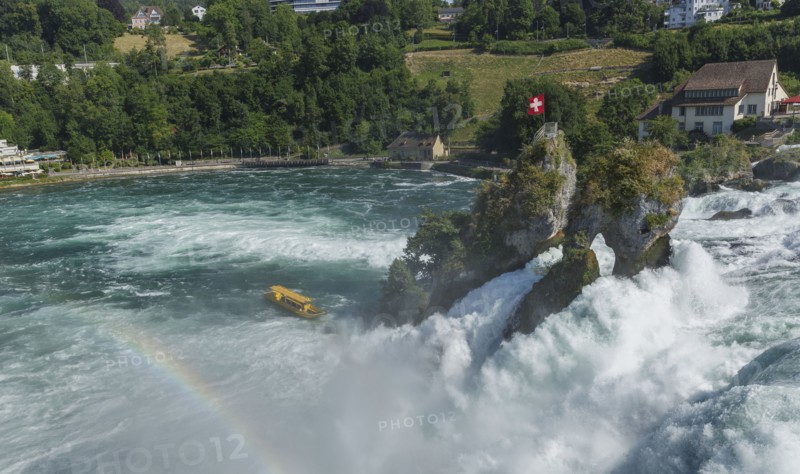 Waves on rocky river