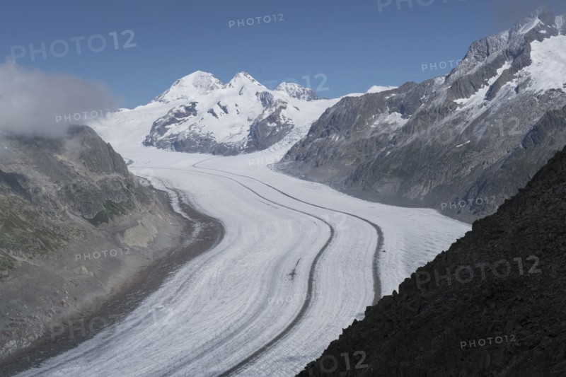 Snowy mountain road