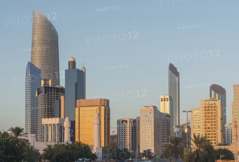 Modern highrises in city