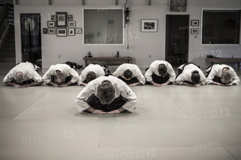 People in martial arts class