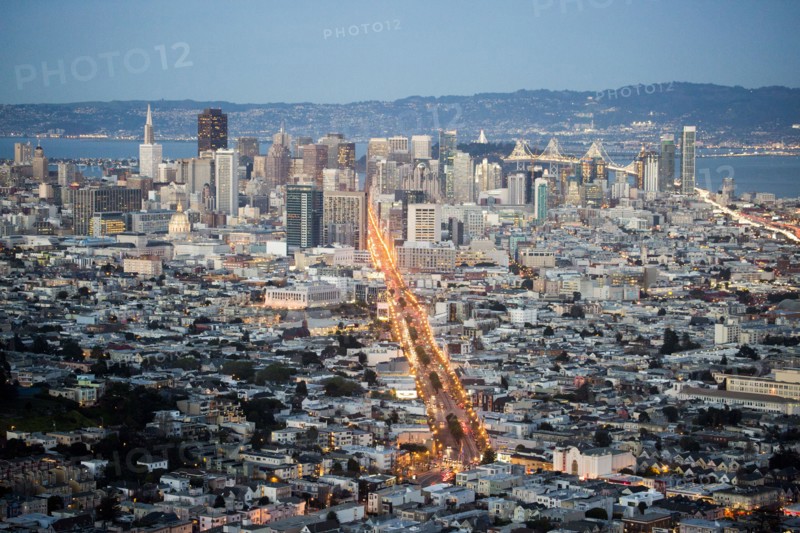 Aerial view of San Francisco cityscape