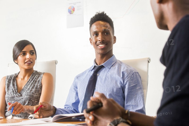 People talking in business meeting