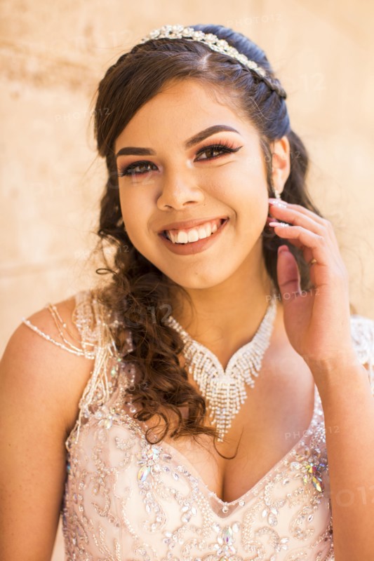 Portrait of smiling Hispanic girl