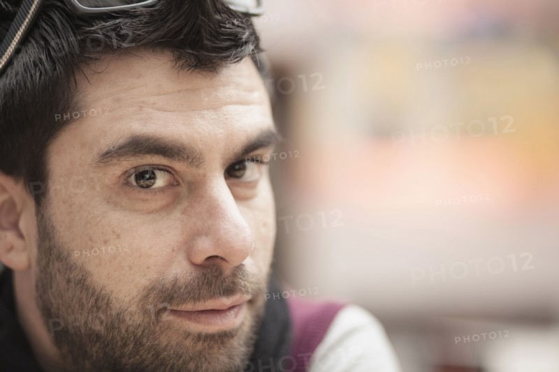 Close up of calm Caucasian man