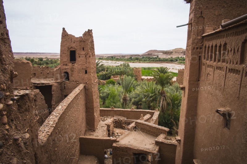 Ancient buildings in Ouarzazate cityscape
