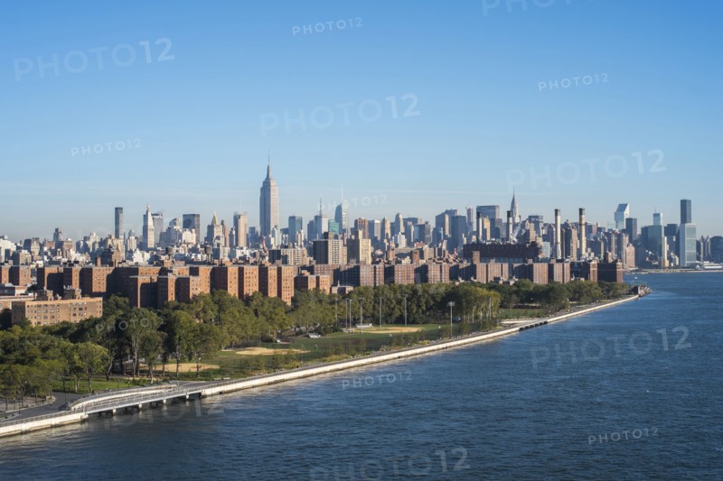 Aerial view of New York City skyline