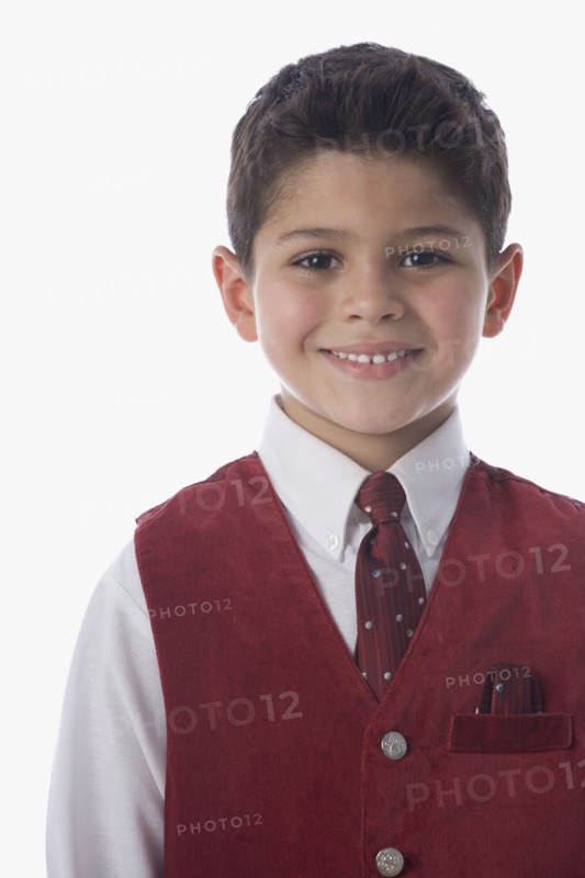 Portrait of Hispanic boy