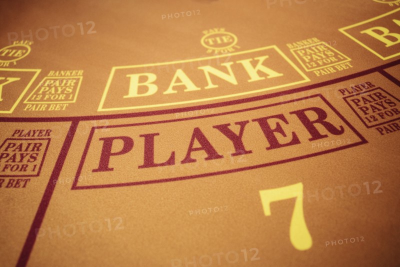 Number 7 at baccarat table