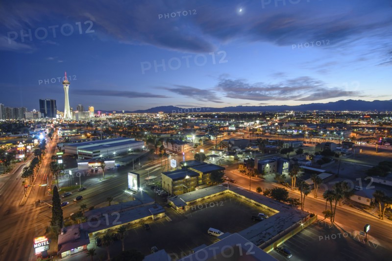 Cityscape at sunset