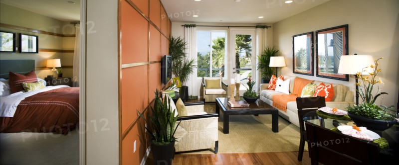 Seating area in modern living room