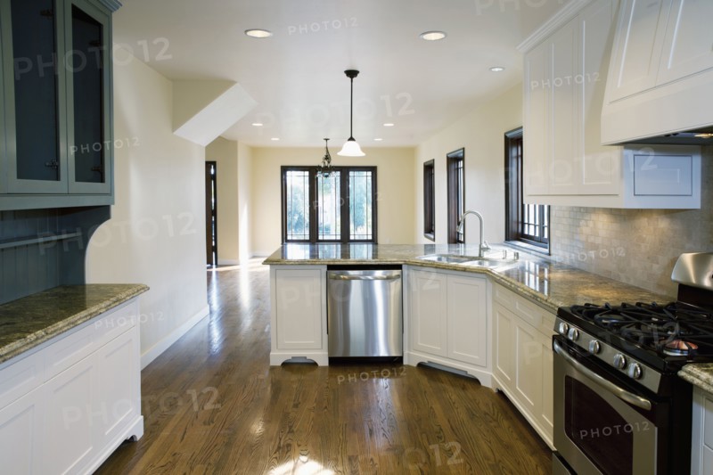 Hardwood floor in kitchen