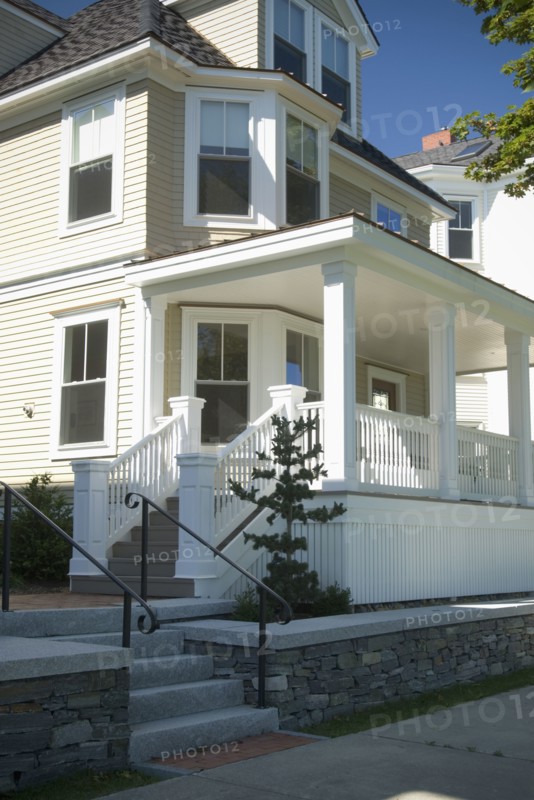 Traditional home with large front porch