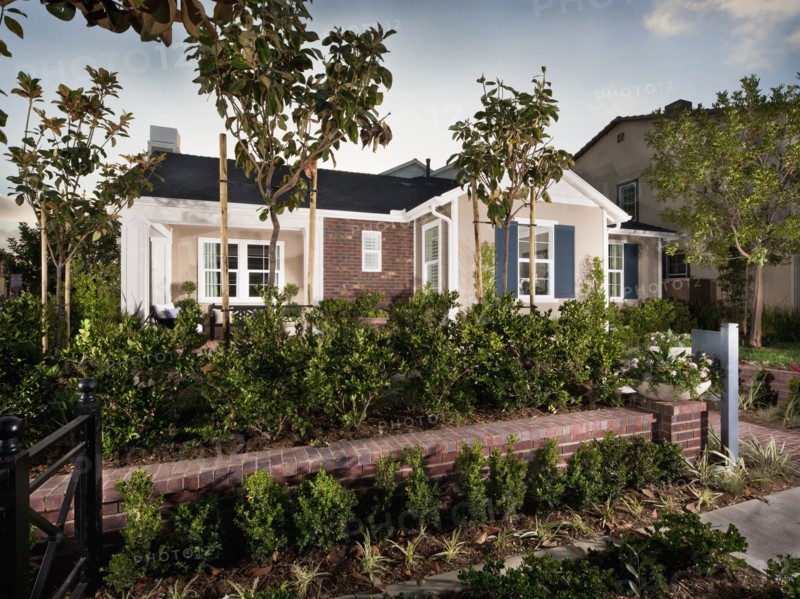 Front exterior traditional American Home