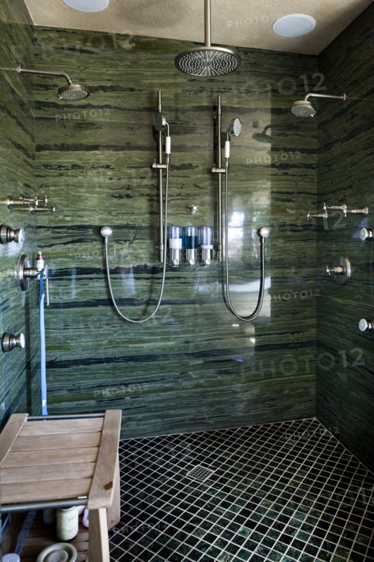 Contemporary shower room at home
