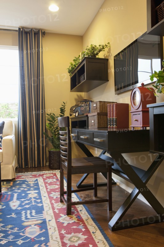 Study table in middle class home