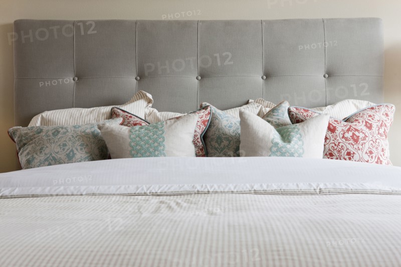 Pillows arranged on bed