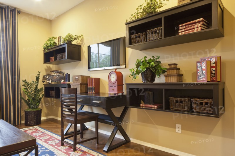 Study table in middle class home
