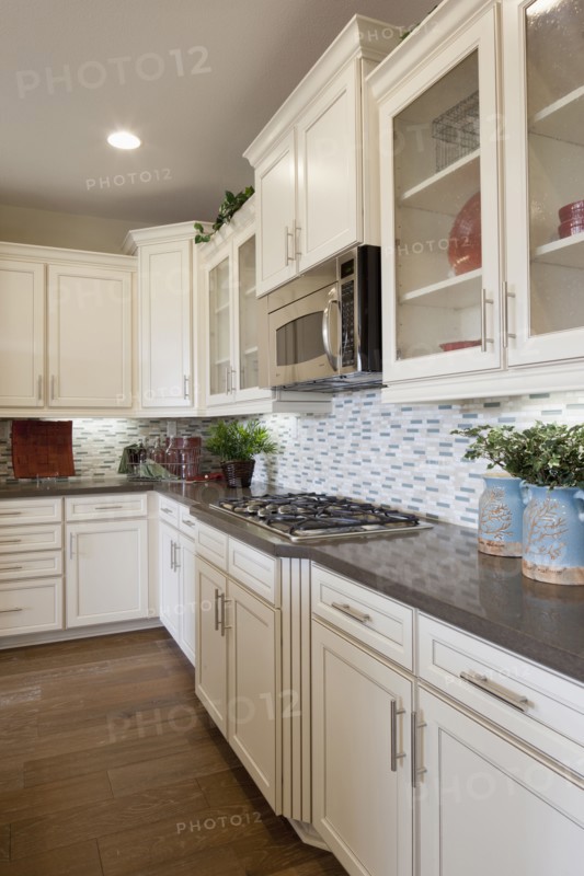 Interior of domestic kitchen