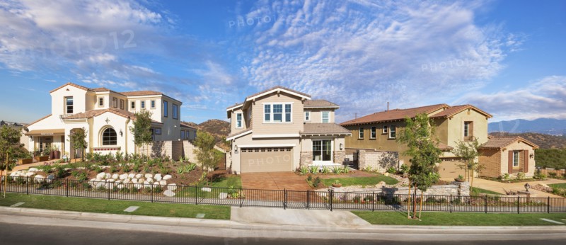 Exterior of new houses