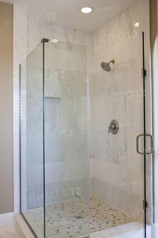 Shower in bathroom