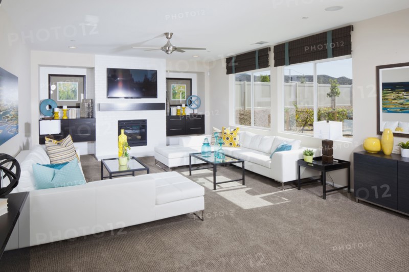 Interior of contemporary living room