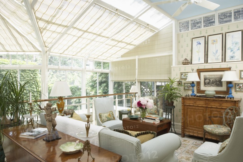 Two story garden and kitchen conservatory. Second floor garden  room