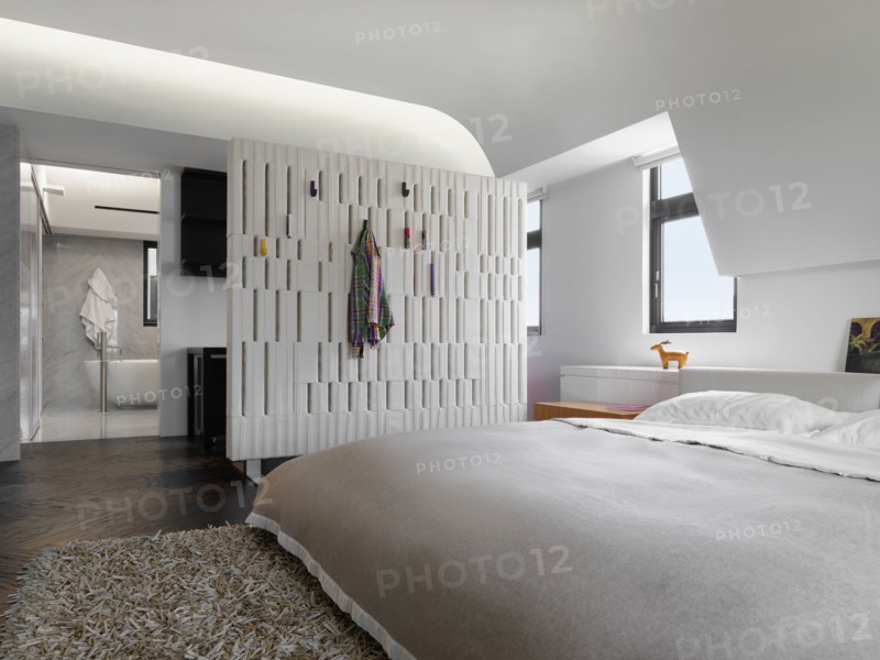 Modern Bedroom with platform bed
