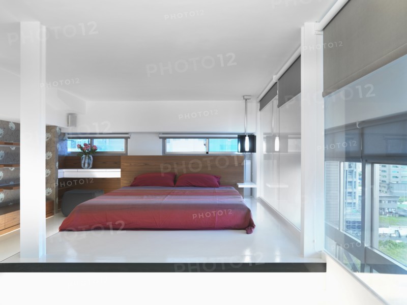 Modern Bedroom with platform bed