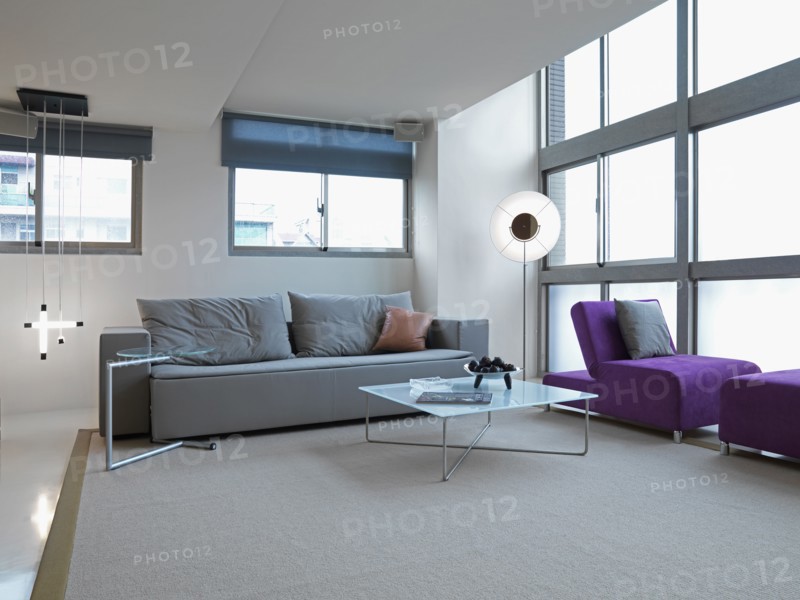 Open living room with modern furnishings