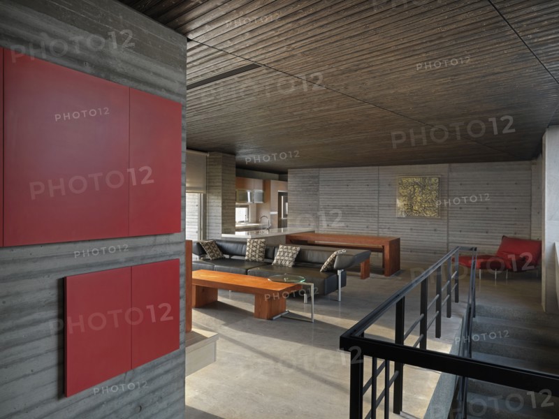 Modern industrial living room